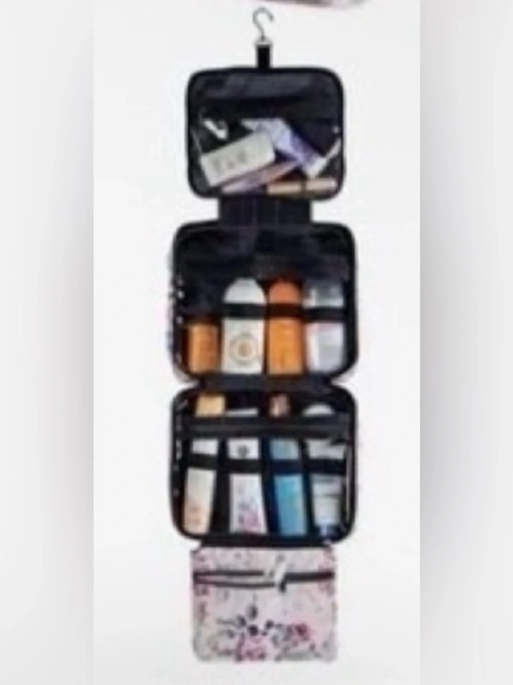 Bang & Carsen Large Hanging Travel Organizer Bag - Turquoise Flowers Prin